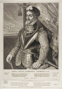 Jan van der Does, tallrik 3 från Quatuor Personae av Cornelis Visscher