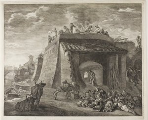Lime-Kiln, från Cabinet Reynst av Cornelis Visscher