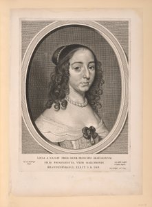Louise Henrietta, prinsessa av Oranien Nassau, ur Nio porträtt av Cornelis Visscher