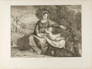 Madonna och barn av Cornelis Visscher