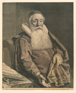 Porträtt av Gellius de Bouma av Cornelis Visscher