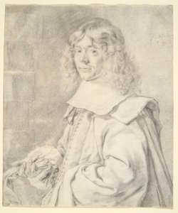 Porträtt av en ung man av Cornelis Visscher