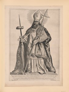 Saint Boniface, från Helgon i norra och södra Nederländerna av Cornelis Visscher
