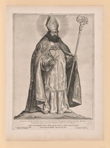 Sankt Fredrik av Utrecht, från Helgon i norra och södra Nederländerna av Cornelis Visscher