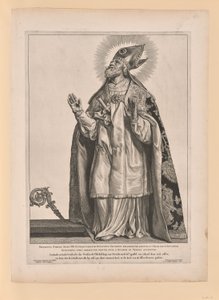Sankt Gregorius av Utrecht, från Helgon i norra och södra Nederländerna av Cornelis Visscher