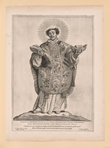 Saint Lebuin, från Helgon i norra och södra Nederländerna av Cornelis Visscher