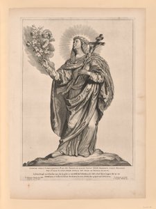 Saint Liduina, från Helgon i norra och södra Nederländerna av Cornelis Visscher
