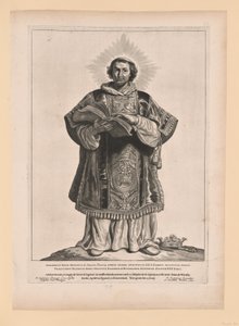 Saint Werenfridus, från Helgon i norra och södra Nederländerna av Cornelis Visscher