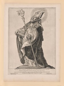 Saint Willebrord, från Helgon i norra och södra Nederländerna av Cornelis Visscher