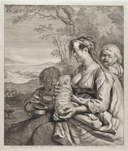 Den bohemiska kvinnan av Cornelis Visscher
