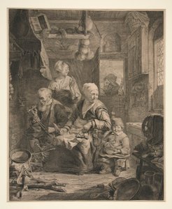Pannkakskvinnan av Cornelis Visscher