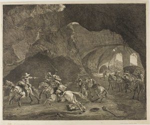 Pistolskottet av Cornelis Visscher