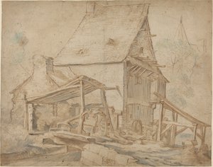 En gammal vattenkvarn av Cornelis Willaerts