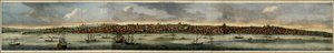 1698 års kolorerade vy över Konstantinopel av Cornelis De Bruyn