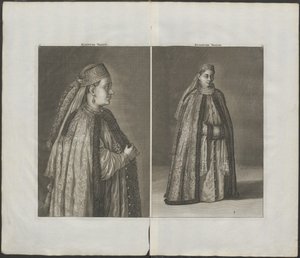 Rysk kvinna Från: Reser tvärs över Moskva, 1711