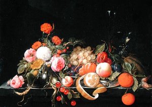 Blommor och stilleben (olja på duk)