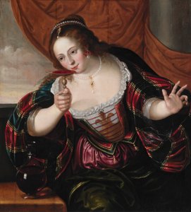 Porträtt av en dam av Cornelis de Vos