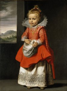 Porträtt av konstnärens dotter, Magdalena de Vos, ca 1623-24 (olja på duk)