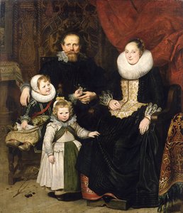 Självporträtt med familjen, 1621.