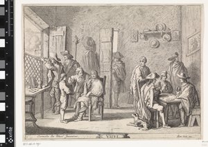 Syn Visvs (titel på objekt) Fem sinnen (serietitel) av Cornelis de Wael