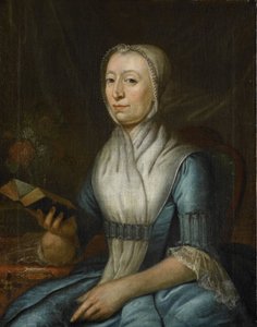 Porträtt av Eva Goudriaan-de Veer av Cornelis van Cuylenburg