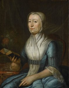 Porträtt av Eva Goudriaan-de Veer av Cornelis van Cuylenburgh (II)