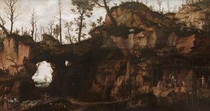 Landskap med civilisationens gryning av Cornelis van Dalem