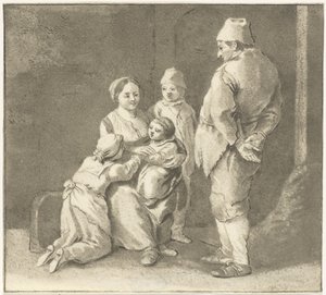 Grupp av figurer av Cornelis van Noorde