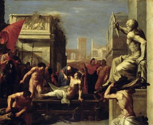 The Martyrdom of St. Lawrence, 1620-1 (oil on copper)