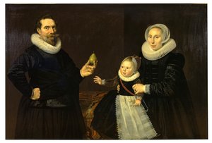 Familjeporträtt (olja på duk)