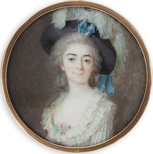 Porträtt av balettdansösen Giovanna Bassi 1762-1834, ca. 1780.