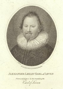 Porträtt av Alexander Leslie, greve av Leven av Cornelius Janssen van Ceulen