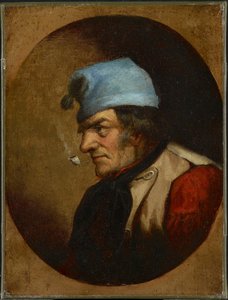 Habitant with Blue Tuque and Pipe, c.1855 (olja på duk) av Cornelius Krieghoff