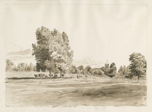 Betley Church: penn- och sepiateckning, oktober 1820 (ritning)