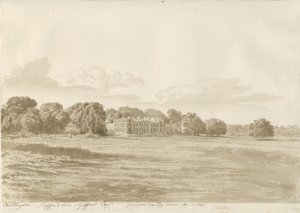 Chillington Hall: sepiateckning av Cornelius Varley