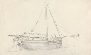 Fiskefartyg "Providence" av Scarborough av Cornelius Varley