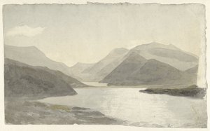 Solljus över en sjö nära Snowdon, Llanberis, norra Wales Solljus på en sjö vid Snowdon, Llanberis, norra Wales av Cornelius Varley