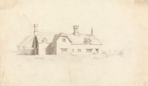 Utsikt över ett hus av Cornelius Varley