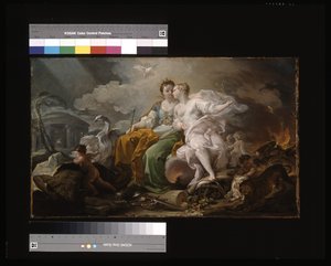 Allegory of Peace And Justice (olja på duk)