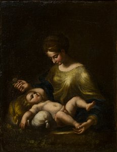Madonnan och barnet, ca 1509-34 (olja på duk)
