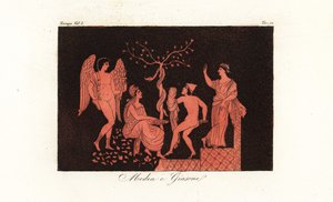 Skildring av Medea och Jason från grekisk mytologi av Corsi Corsi