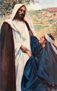 Möte mellan Jesus och Marta