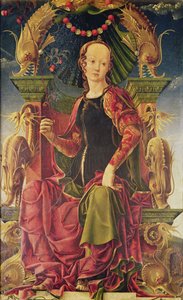 A Muse, ca 1455-60 (olja med äggtempera) av Cosimo Tura