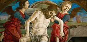 Renaissance :Le corps du Christ, entoure d