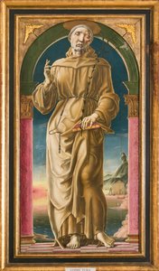 Sankt Antonius av Padua (olja och tempera på panel) av Cosimo Tura