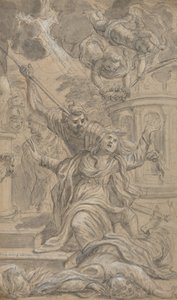 Två kvinnliga heligas martyrskap, 1625-1704. av Cosimo Ulivelli