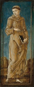 聖フランシス[左端のパネル]、c。 14701480. スウェーデン語
