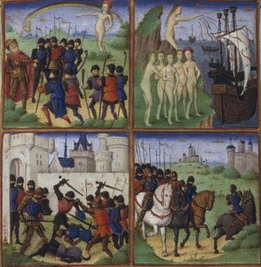 Illustration till eposet Aeneiden av Vergilius, 1450-1499