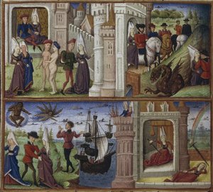 Illustration till eposet Aeneiden av Vergilius, 1450-1499