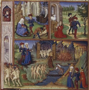 Illustration till eposet Aeneiden av Vergilius, 1450-1499
